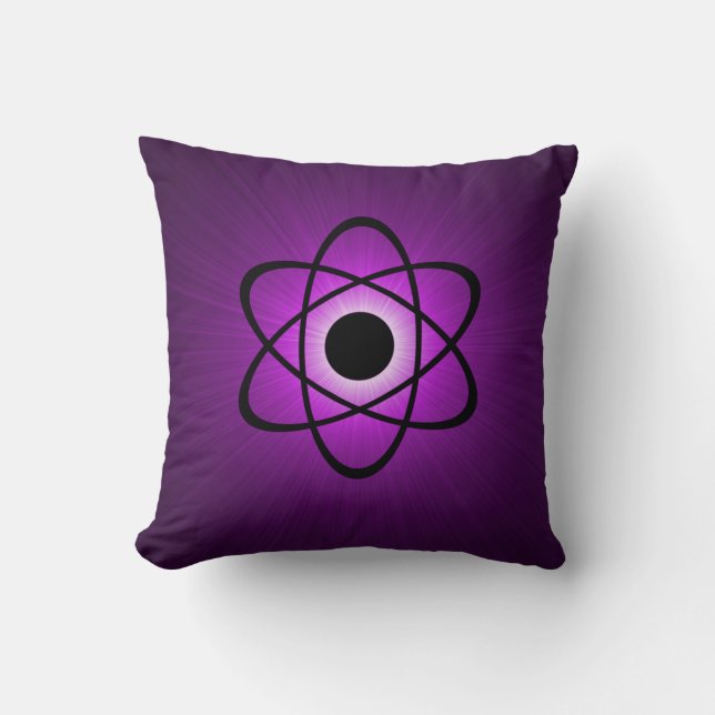 Almofada Nerdy Atomic Travesseiro, Roxo (Frente)