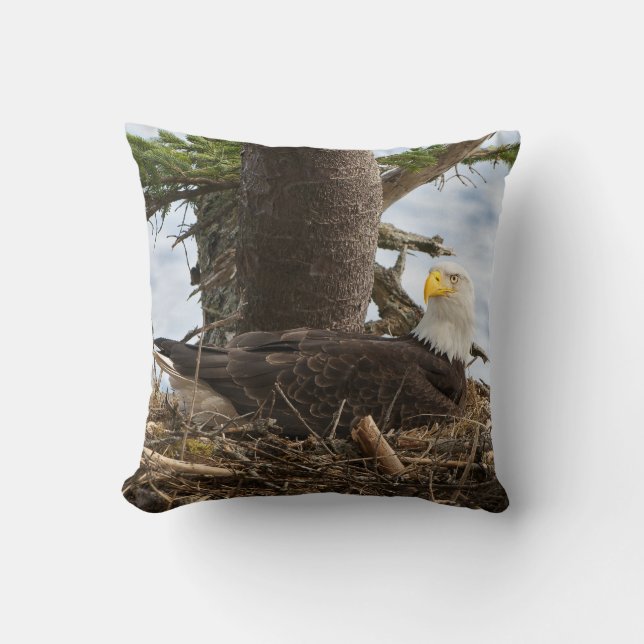 Almofada Nesting Bald Eagle (Frente)