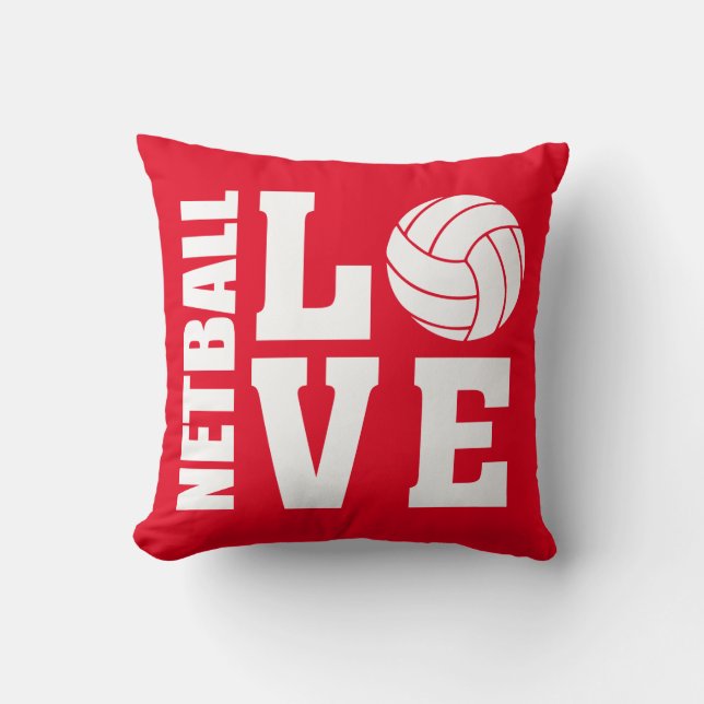 Almofada Netball Red Love (Frente)