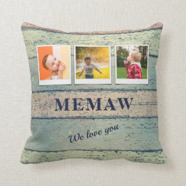 Almofada Netos de Memória Personalizados 3 Colagem de Fotog