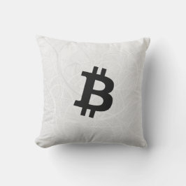 Almofada Neurônio Branco Bitcoin