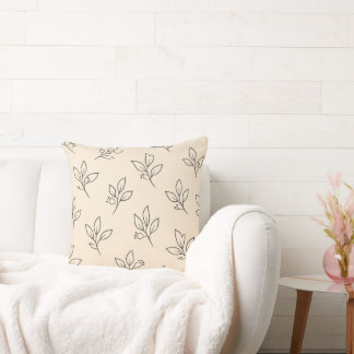Almofada Neutra Bege | Almofada Decorativa com Pad