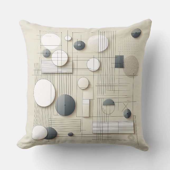 Almofada Neutral Geometric Harmony (Frente)