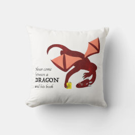 Almofada Never come between a dragon and his book