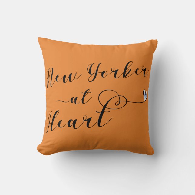 Almofada New Yorker In Heart Throw, NYC (Frente)