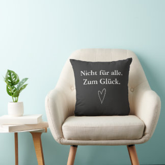 Almofada Nicht für alle. Zum Glück. – Hoodie mit Herz