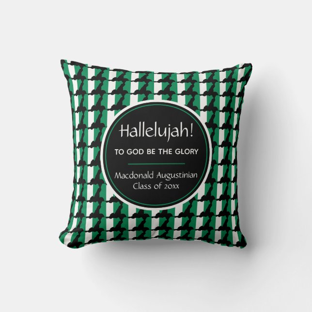 Almofada NIGERIA Map Formando Personalizado HALLELUJAH Keep (Frente)