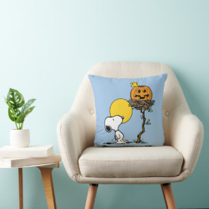 Almofada Ninho de Snoopy & Woodstock com Jack O' Lanterna