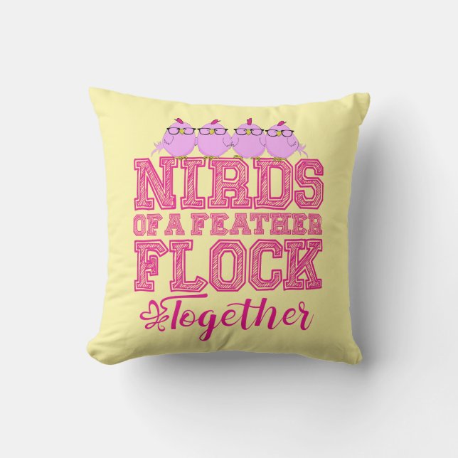 Almofada Nirds de uma pena (Frente)