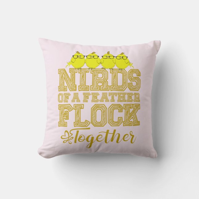 Almofada Nirds de uma pena (Frente)