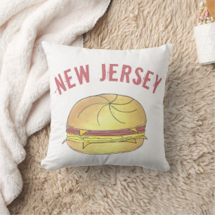 Almofada NJ New Jersey Pork Roll Breakfast Egg Sandwich