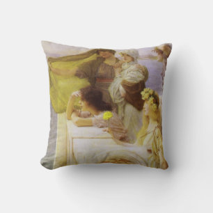 Almofada No Berço de Afrodite por Sir Lawrence Alma Tadema