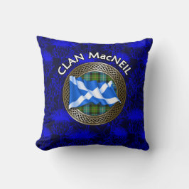 Almofada Nó de Tartã do Clã MacNeil & Bandeira