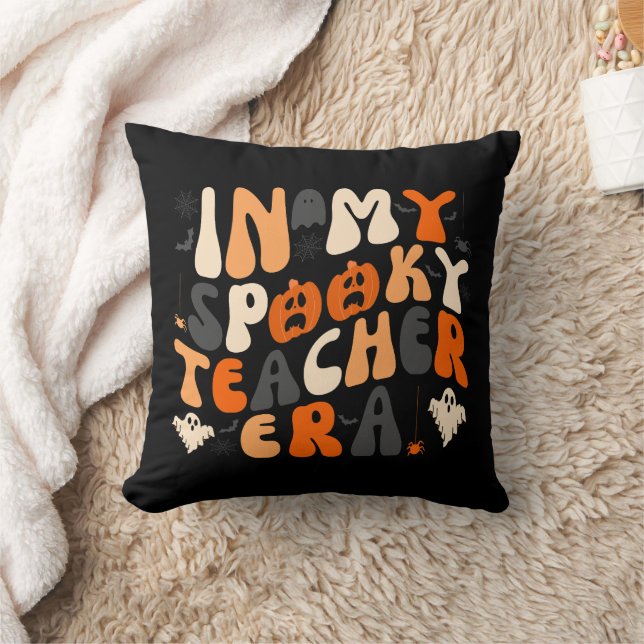 Almofada No Dia das Bruxas da Era do Professor Spooky (Cobertor)