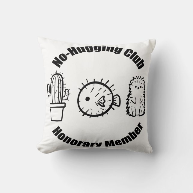 Almofada No Hugging Club (Frente)
