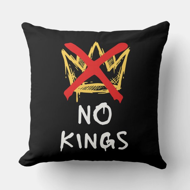 Almofada No Kings America Protest Democracy Anti-Trump I (Frente)