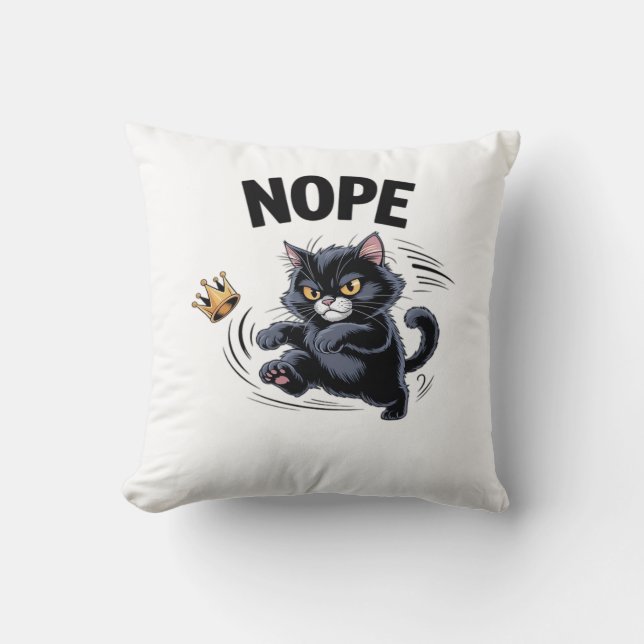 Almofada No Kings In America Funny Kicking Crown Classic Vi (Frente)