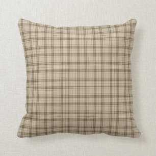 Almofada No. verde 59 da xadrez de Tartan Brown, bege &