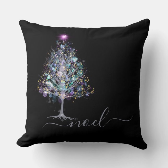 Almofada Noel christmas tree keepape com mensagem em preto (Frente)