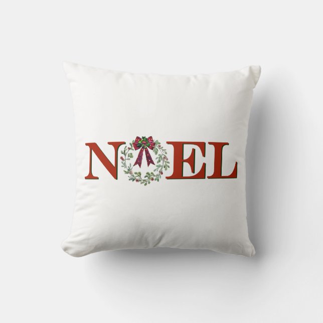 Almofada Noel com coroa (Frente)