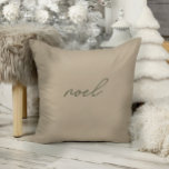 Almofada Noel ・ Travesseiro de Natal Elegante Minimalista B<br><div class="desc">Design apresenta fonte escrita à mão e design minimalista moderno. Veja o link de coleção nesta página para ver todos os itens correspondentes neste belo design ou veja a coleção aqui: https://bit.ly/3Be0KHr</div>