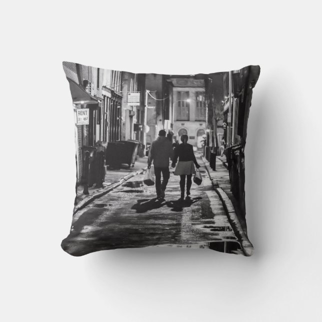 Almofada Noite chuvosa na cidade (Frente)