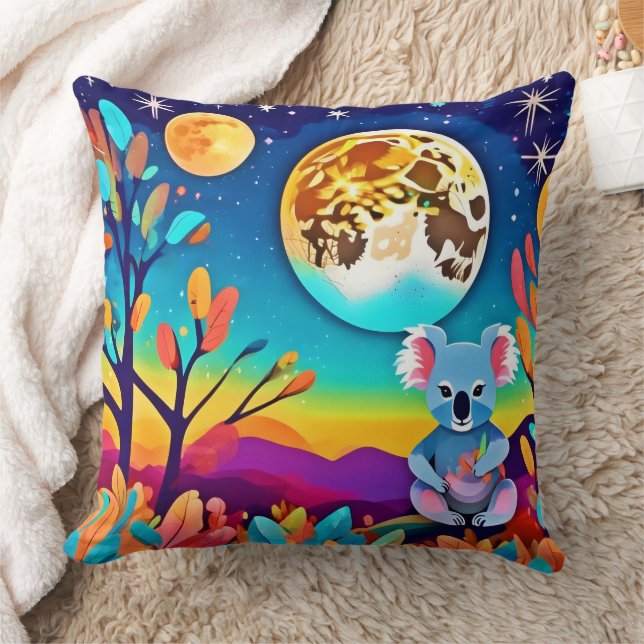 Almofada Noite de Lua de Koala (Cobertor)