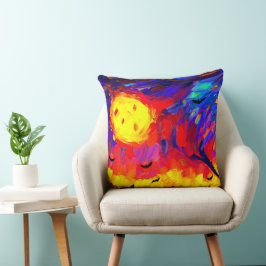 Almofada Noite Moderna de Halloween Abstrato