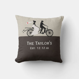 Almofada Noiva De Bicicleta E Casamento De Bicicletas