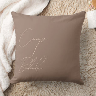 Almofada Noiva do Acampamento Mocha Mousse Personalizado