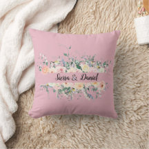 Noiva e Noivo Flores Aquarela Personalizadas