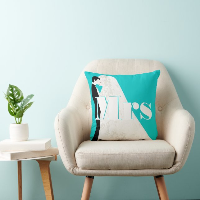 Almofada Noiva e Travesseiro da Sra. Wedding (Cadeira)