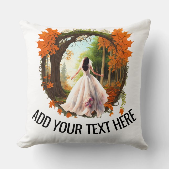 Almofada Noiva em Execução (Frente)