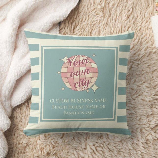 Almofada nome da cidade travesseiro casa de praia bnb (Criador carregado)