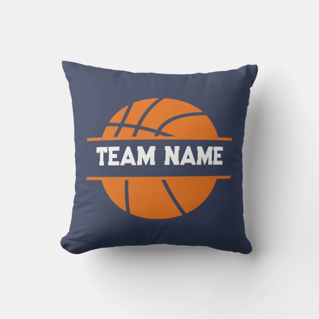 Almofada Nome da Equipe de Basquete Personalizada Número Du (Frente)