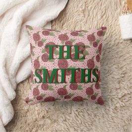 Almofada Nome da família Cushion Floral Home Decor