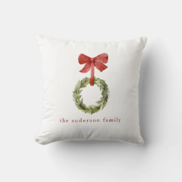 Almofada Nome da família Natal Feriado de Terras Greenerada