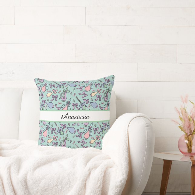 Almofada Nome de Arco Pastel Personalizado (Sofá)
