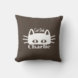 Almofada Nome de gato personalizado para Papai Gato