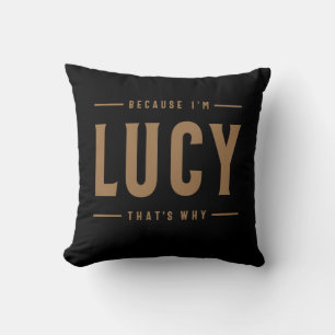 Almofada Nome de Lucy Nome de Aniversário Personalizado Luc