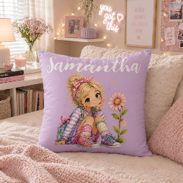 Almofada Nome de Menina Loira Personalizado