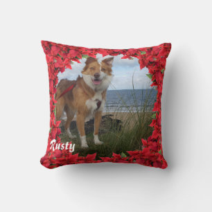 Almofada Nome de Pet Personalizado de Natal/ Foto