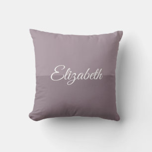 Almofada Nome de Script Manuscrito Elegante Modern Creative