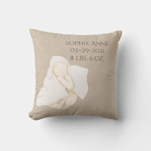 Almofada Nome do Bebê Watercolor Keepsasasakesteats de Nas