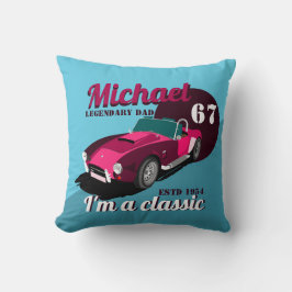 Almofada Nome do pai lendário clássico de legendário de car