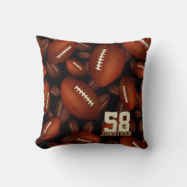 Almofada Nome dos rapazes e futebol de camisa