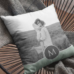 Almofada Nome e Foto Personalizados da Casa Pastel Minimali<br><div class="desc">Nome e Foto Personalizados da Casa Pastel Minimalista</div>