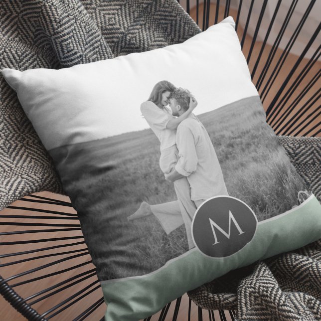Almofada Nome e Foto Personalizados da Casa Pastel Minimali (Criador carregado)