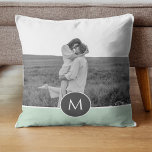 Almofada Nome e Foto Personalizados da Casa Pastel Minimali<br><div class="desc">Nome e Foto Personalizados da Casa Pastel Minimalista</div>