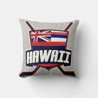 Almofada Nome e Travesseiro do logotipo de hóquei no Havaí